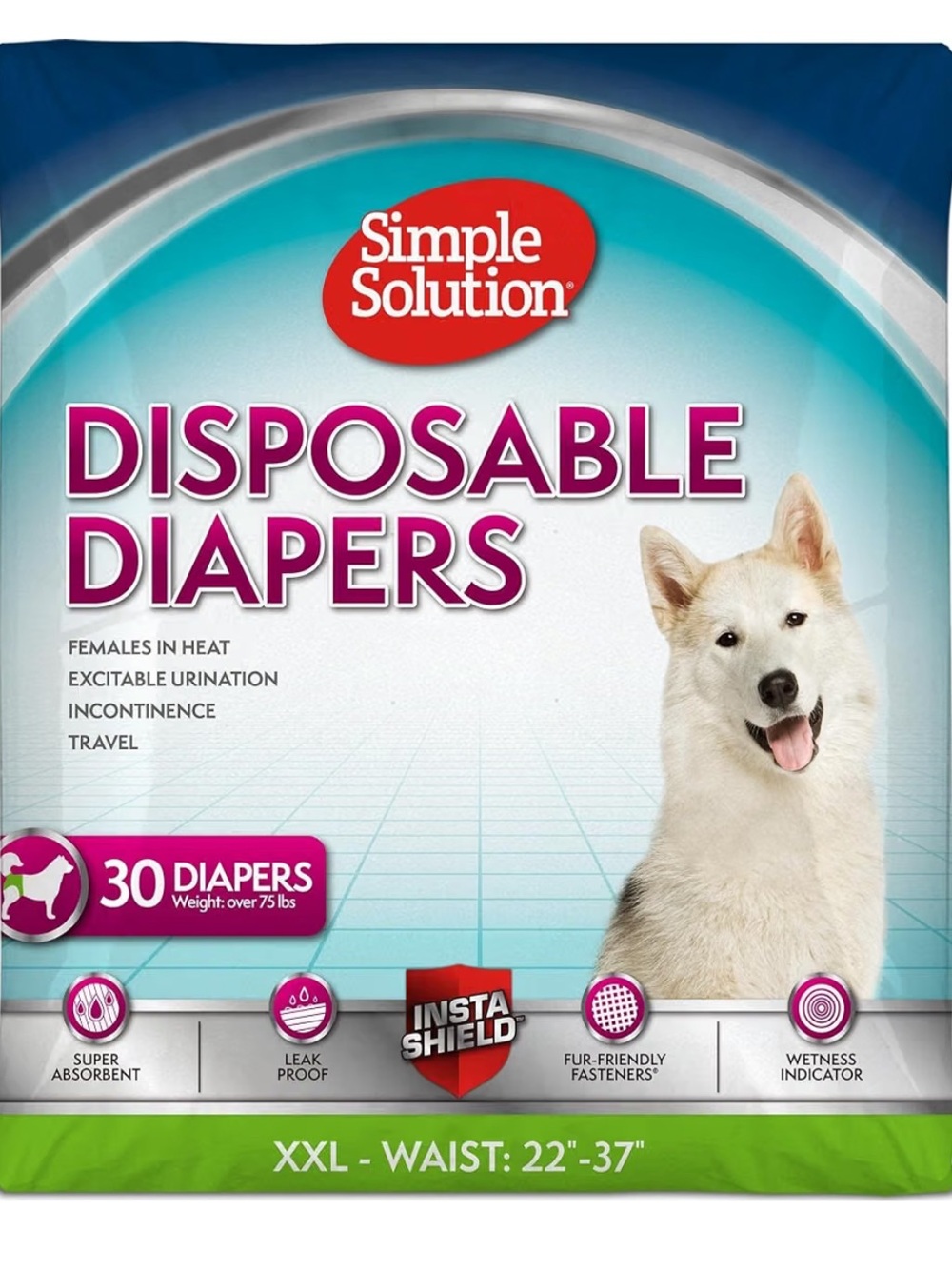 New disposable dog diapers size XXL 30 count